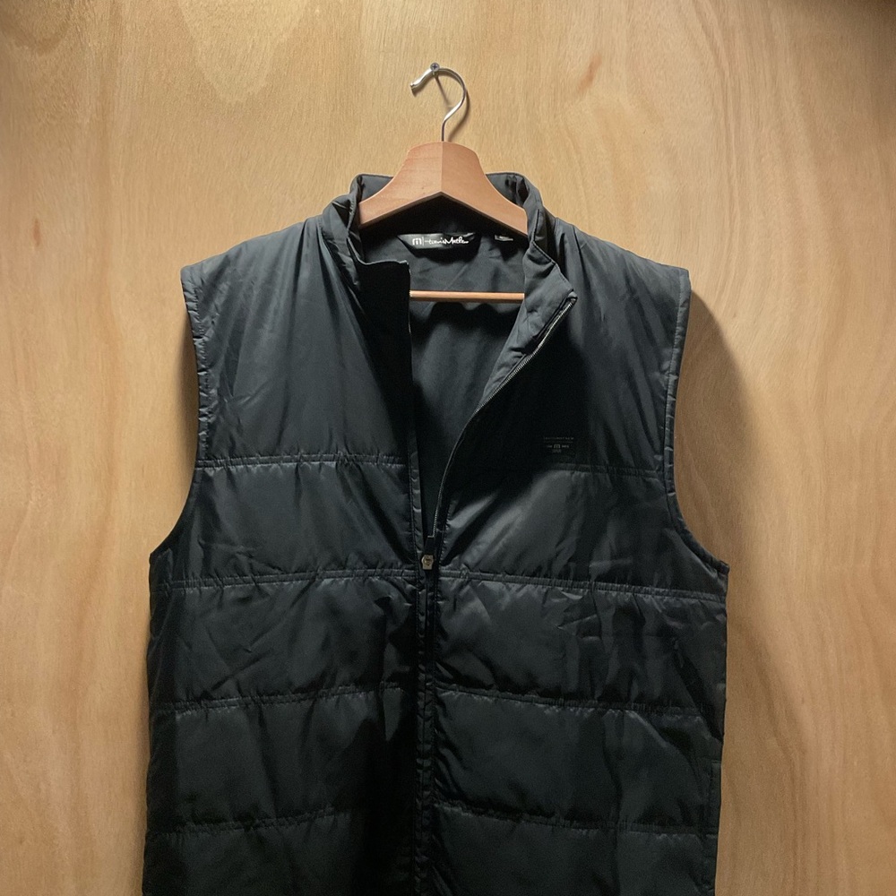 Travis Mathew Charcoal black Puffer Vest